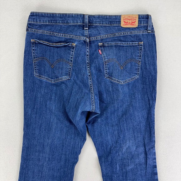 Levi's 415 Classic Bootcut Jeans Womens 16W Mid Rise Blue Stretch Western - Picture 4 of 12